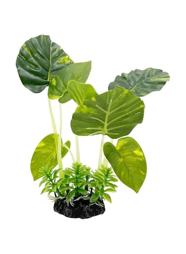 Smoothedo-Pets Aquarium Plants Fish Tank Decorations Plastic Artificial Plant Goldfish Waterscape Betta Fish Hides/Rest (Leaf)