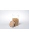 Square Boro Glass Storage Jars With Bamboo Lids Airtight Glass Jars Clear Food Storage Container Jar- Food Kitchen Canisters Sets For Spaghetti Snack Cereal Storage Wy060-2.5