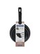 Tramontina Chelsea 3 Pieces Black Aluminum Frying Pan Set with Interior and Exterior Starflon Max PFOA Free Nonstick Coating 20cm + 24cm + 26cm