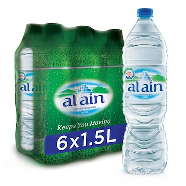 Al Ain Bottled Drinking Water 1.5L Pack of 6