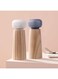 HAIPUSEN Salt and Pepper Mill in Wood and Ceramic - Pepper Mill with Adjustable Grinder, 17.5 cm