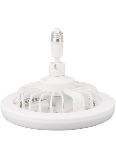 Airshi Light Socket Fan, 86-265V Light Fan, 3 Speed Angle of Wind for Bedroom