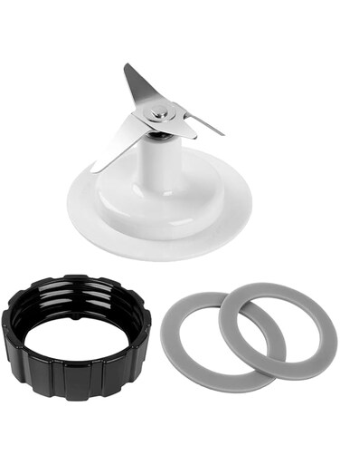 HenSinTc Replacement Parts For Hamilton Beach Blender Blades with Blade Gasket Blender Base Bottom Cap and 2 Rubber O Ring Sealing Ring Gasket