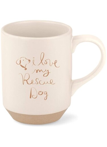 Fringe Studio 429047 Stoneware Mug, Light Taupe
