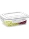 Klip-N-Store Rectangular Glass Storage Container With Air Tight Lid Food Storage Container Microwave Safe Container 2.0 Ltr Transparent
