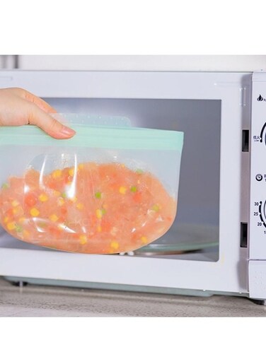 Green small silicone preservation sealing bag