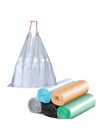 Garbage Bags 150 Count Strong Trash Can Liners for Kitchen Bathroom Home Office