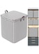 Houndstooth Storage Bag Large Capacity Folding Clothes Portable Wardrobe Sorting Clothes Storage Box With Reinforced Handle Zipper For Home Shelf Organizer (1 Pack 140L)