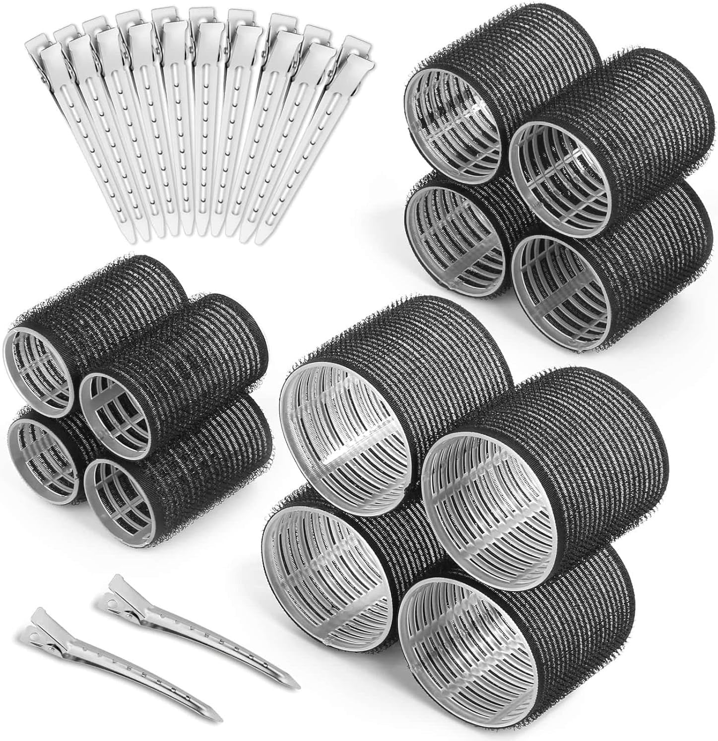Buy Elaur 24 Pcs Thermal Hair Rollers & Clips, Self Holding Hair ...