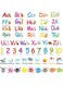 BPA&reg; 6 Sheets Alphabet Number Color Weather Learning Educational Wall Decals Peel and Stick Alphabet Wall Stickers Educational Classroom Stickers for Kids Playroom Bedroom Decorations