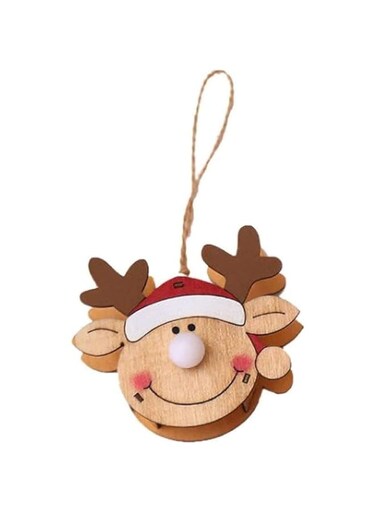 Radiant Wooden Christmas Pendant - The Ideal Christmas Tree Decoration (Elf)