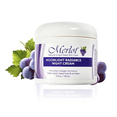 Merlot Moonlight Radiance Night Cream 4 oz lock in moisture overnight