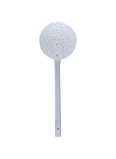 Rice Skimmer With Pipe Handle Silver M