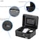 Rubik Medium Cash Box with Tray and Combination Lock Portable Durable Register Money Box Safe for Bills Jewelry Receipts Coins (20x16x9cm) Black