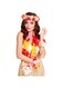 Smiffys Hawaiian Set Deluxe with Garland Headband and Wristband - Multi-Colour
