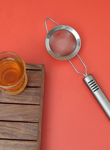 7cm Tea Strainer, Stainless Steel with TRP Handle, DC2429