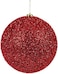 YATAI Sparkling Holiday Baubles, Christmas Tree Balls with String, Durable, Long-Lasting &amp; Reusable Hanging Christmas Ball, Decorative Pendants Ball for Xmas Tree &amp; Festive Decor (Red, 15cm)