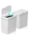 ORCHID M&reg; 18L Smart Touchless Sensor Trash Can, Set of 18L Automatic Garbage Can with Lid for Kitchen, Bathroom, Slim Design, Odor Control Pet-Proof, Small Motion Trashcan (White)