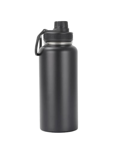 16OZ/480ml Stainless Steel Vacuum Insulated Flask, Leak-proof, BPA-free Double Walled Thermal Mug for Coffee &amp; Tea,Sports Water Bottle, Travel Water Bottle for Hot or Cold Drink, Black