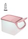 Food Storage Bin With Flip-Top Lid And Measurement Cup Pink 5Liters