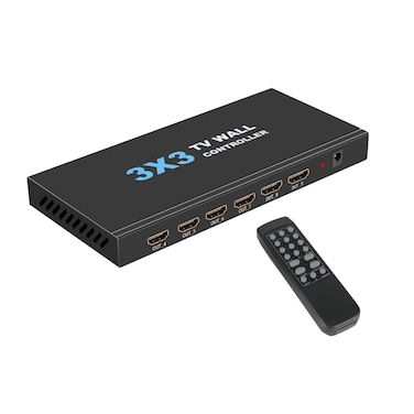 NK-330 3&times;3 4K 9 Screen HDMI DVI TV Video Wall Controller Splitter Multi Video Screen Processor Splicer