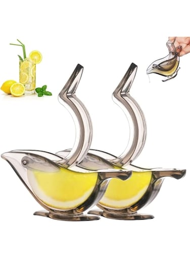 YHRY Lemon Squeezer, Manual Lemon Juicer, Bird Lemon Squeezer For Lime Lemon Fruit, Elegance Bird Shape Acrylic Manual Lemon Slice Squeezer, Hand Press Lemon Squeezer Fruit Juicer For Kitchen