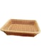 bpa Rectangle Rattan Fruit Basket Woven Wicker Storage Baskets Container Organizer for Home Bathroom Table Decoration (XLARGE 40X30X8 CM)