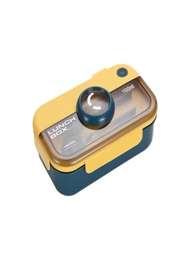 Modeling Lunch Box Microwavable With Fork Spoon (1100 ML)