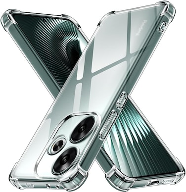 Xiaomi Redmi 13 4G / Redmi Note 13R 5G Case, Full Protection [Slim Thin] [Shockproof] Flexible TPU Crystal Clear Soft Skin Silicone Protective Case Cover For Redmi 13 /Redmi Note 13R (Bumber Case)