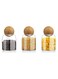 Glass Jar with Ball Cork Lid, Glass Canister with Wood Lid, Storage Container Jars for Coffee, Tea, Spice, Sugar, Salt, Set of 3 (500ml)