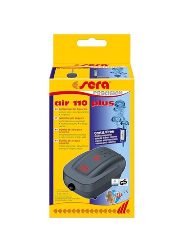 Sera Air 110 Plus 08812 Aquarium Air Pump 110 Lh At 3 W Extremely Light, Energy Saving, Long Lasting, Multicolor