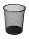 Large Mesh Metal Waste Basket Black 7.5x9x10.6inch