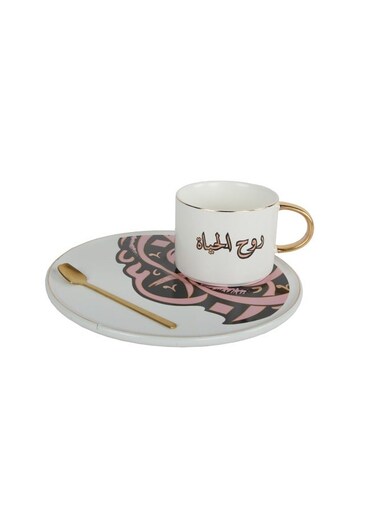 Style Coffee Cup And Saucer With Spoon Set Afternoon Tea