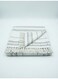 130 x 160 cm 100% Cotton Throw Blanket in White and Black with Fringed Edges, 400GSM Heavyweight Woven Decorative Sofa Cover, Boho Striped Bed Runner, and Soft Skin-Friendly Travel Mat