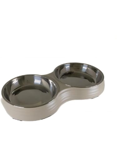 Pawsitiv Matt Cat Dish Dinner Set Beige S+S160ml + 160ml