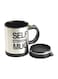 Self Stirring Mug Black/Silver 8.8x14.3x11.5cm