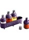 FITTO Turkish Spice and Oil Set - 5-Piece Kitchen Essentials in Elegant Purple, Perfect for Storing Spices and Oils, Stylish and Functional Containers for Cooking and Seasoning Your Dishes