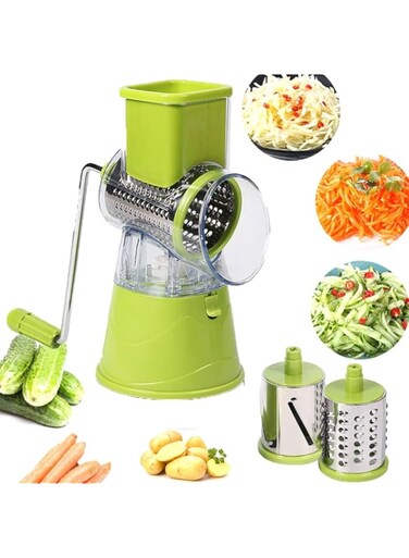 Yrainy 3 Blades Manual Vegetable Mandoline Slicer