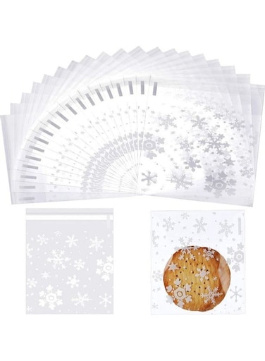 Snowflake Cookie Candy Bags 5.5x5.5inch