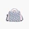 Lunch Bag-Silver Butterflies-1 Cmprt-Girls (Polyester) Grey \ 21X11X22