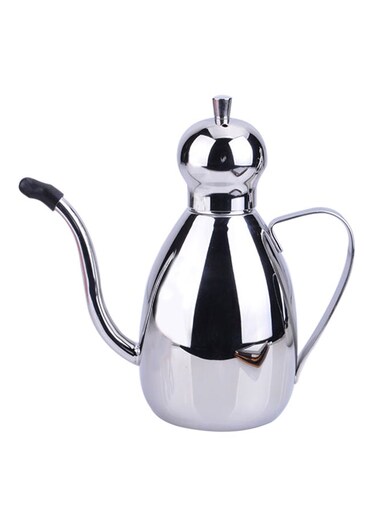 Olive Oil And Vinegar Dispensing Pot Silver 21x8x18cm
