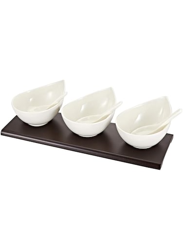Symphony 14 Cm Minuit Snack Set - 7 Pieces - White