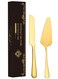Serving Set Wedding Cake Knife and Server Set Cake Cutting Utensils Stainless Steel Cake Cutter Serrated Cake Knife Professional Dessert Server for Cake Cheese Pie Pizza