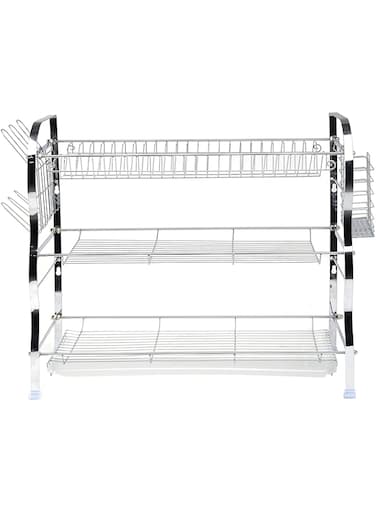 Delcasa Stainless Steel 3 Layer Kitchen Dish Rack