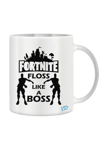 Fortnite Floss Like A Boss Printed Ceramic Mug White
