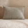 Home Horizon Herringbone Cushion 35x50cm - Green