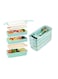 3-In-1 Meal Prep Container, 900ML Japanese Lunch Box with Compartment, Spoon and Fork