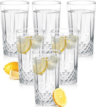 by Milton Cairn Water Glass Tumbler Set of 6
