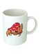 Print Pok&Atilde;&copy;mon Parasect Printed Ceramic Mug White/Red/Brown