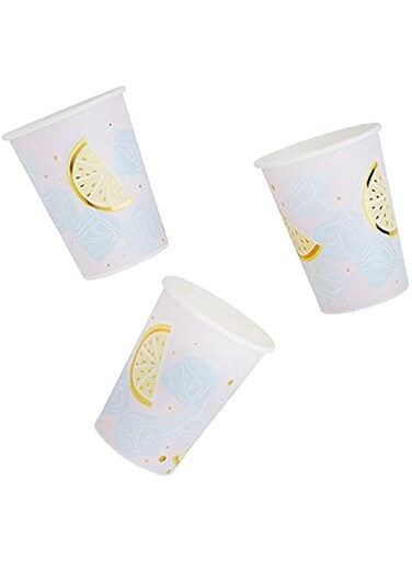 CLUB GREEN 10 Pastel Cocktail Paper Cups, Multi-Colour, 16 x 7.5 x 7.5 cm
